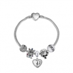Stainless Steel Heart Women charms Bracelet  XK5022
