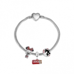 Stainless Steel Heart Women charms Bracelet  XK3661