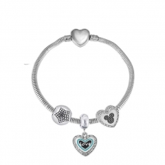 Stainless Steel Heart Bracelet Charms Wholesale  XK3391