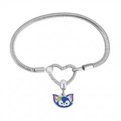 Stainless Steel Heart Charms Bracelet Women Luxury PDM045