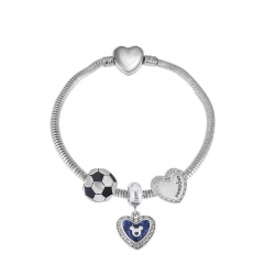 Stainless Steel Heart Bracelet Charms Wholesale  XK3404