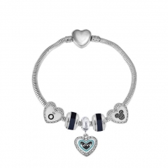 Stainless Steel Heart Women charms Bracelet  XK5035