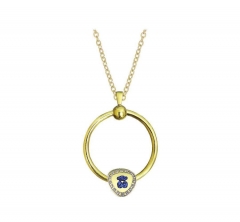 stainless steel charm necklace for girl PDN839