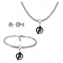 Stainless Steel Pandent Charms Jewelry Set   PDS293