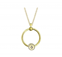 stainless steel charm necklace for girl PDN829