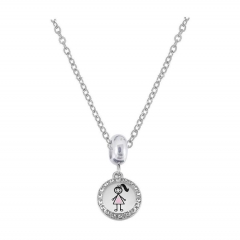 Stainless Steel Pan Pendant One Charm Necklace  PDN356