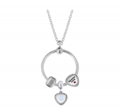 stainless steel charm necklace for girl PDN794