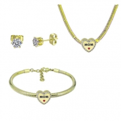 Stainless Steel Pandent Charms Jewelry Set   PDS319
