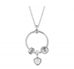 stainless steel charm necklace for girl PDN792