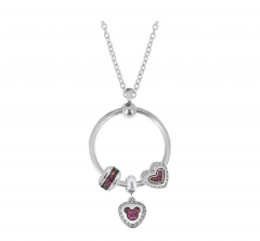 stainless steel charm necklace for girl PDN801
