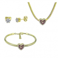 Stainless Steel Pandent Charms Jewelry Set   PDS326
