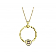 stainless steel charm necklace for girl PDN837