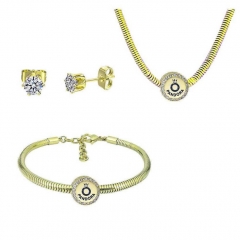 Stainless Steel Pandent Charms Jewelry Set   PDS344