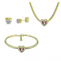 Stainless Steel Pandent Charms Jewelry Set   PDS337