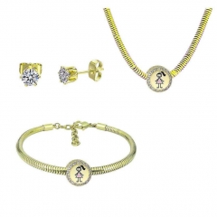 Stainless Steel Pandent Charms Jewelry Set   PDS302