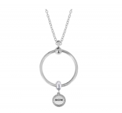 Stainless Steel Choker Simple Pendant Necklace  PDN760