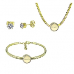 Stainless Steel Pandent Charms Jewelry Set   PDS301