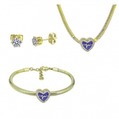 Stainless Steel Pandent Charms Jewelry Set   PDS325