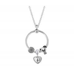 stainless steel charm necklace for girl PDN807