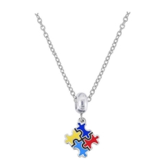 Stainless Steel Gold plated Charms Necklace  PDN225
