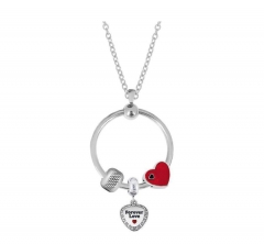 stainless steel charm necklace for girl PDN797