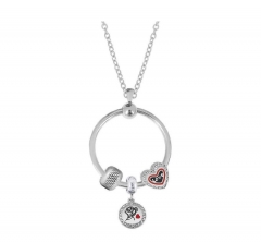 stainless steel charm necklace for girl PDN816