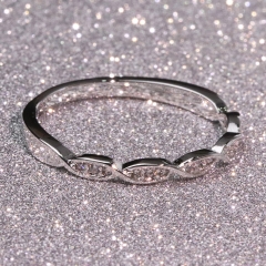 Fashion Copper Ring with CZ Stones 	JZ321 FARI-219