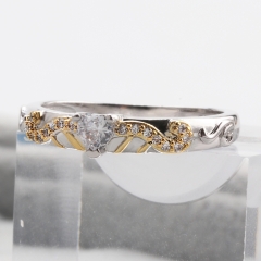 Fashion Copper Ring with CZ Stones FARI-186 FARI-186