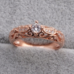 Fashion Copper Ring with CZ Stones FARI-182 FARI-182