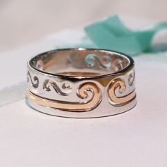 Fashion Copper Ring with CZ Stones FARI-208 FARI-208