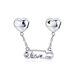 925 Sterling Silver Clip Safety Charms   SCC1143