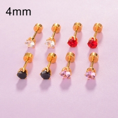 4pcs Stainless Steel Earing ES-1801I