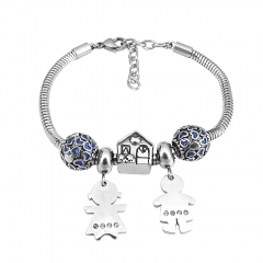 Stainless Steel Charms Bracelet  L185157