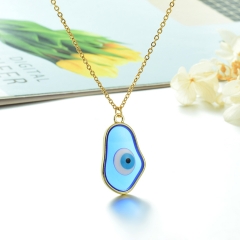 Stainless Steel Chain and Brass Pendant Necklace TTTN-0163B