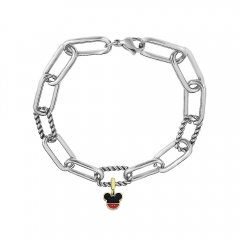 Stainless Steel Me Link Bracelet with Small Charms ML180