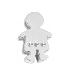 Stainless Steel Basic Charms for Keeper Bracelets  PMS045