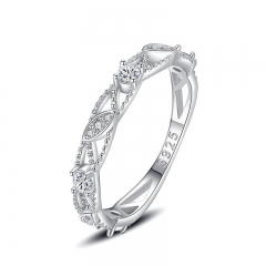 925 Sterling Silver Jewelry Diamond Rings for Women   J1291