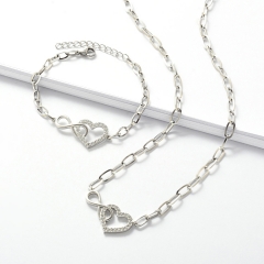 Stainless steel necklace set for women STAO-3880A