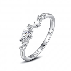 925 Sterling Silver Jewelry Diamond Rings for Women   JZ846