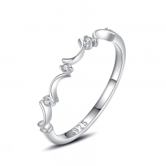 925 Sterling Silver Jewelry Diamond Rings for Women   J1244