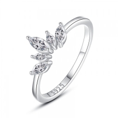 925 Sterling Silver Jewelry Diamond Rings for Women   JZ1284