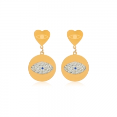 Fashion Jewelry 18k Gold Hoop Stainless Steel Earring ES-2394