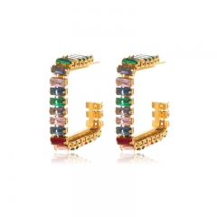 Fashion Jewelry 18k Gold Hoop Stainless Steel Earring ES-2363