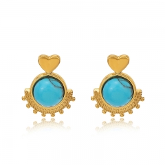 Fashion Jewelry 18k Gold Hoop Stainless Steel Earring ES-2393