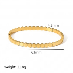 Fashion Stainless Steel Gold Bangles Jewelry Women ZC-0678