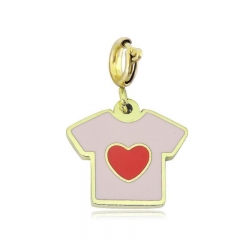 Stainless Steel Clasp Pendant Charm for Bracelet and Necklace   TK0226PG