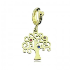 Stainless Steel Clasp Pendant Charm for Bracelet and Necklace   TK0235G