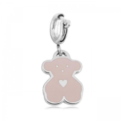 Stainless Steel Clasp Pendant Charm for Bracelet and Necklace   TK0227P