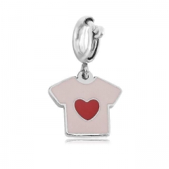 Stainless Steel Clasp Pendant Charm for Bracelet and Necklace   TK0226P