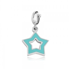 Stainless Steel Clasp Pendant Charm for Bracelet and Necklace   TK0213T